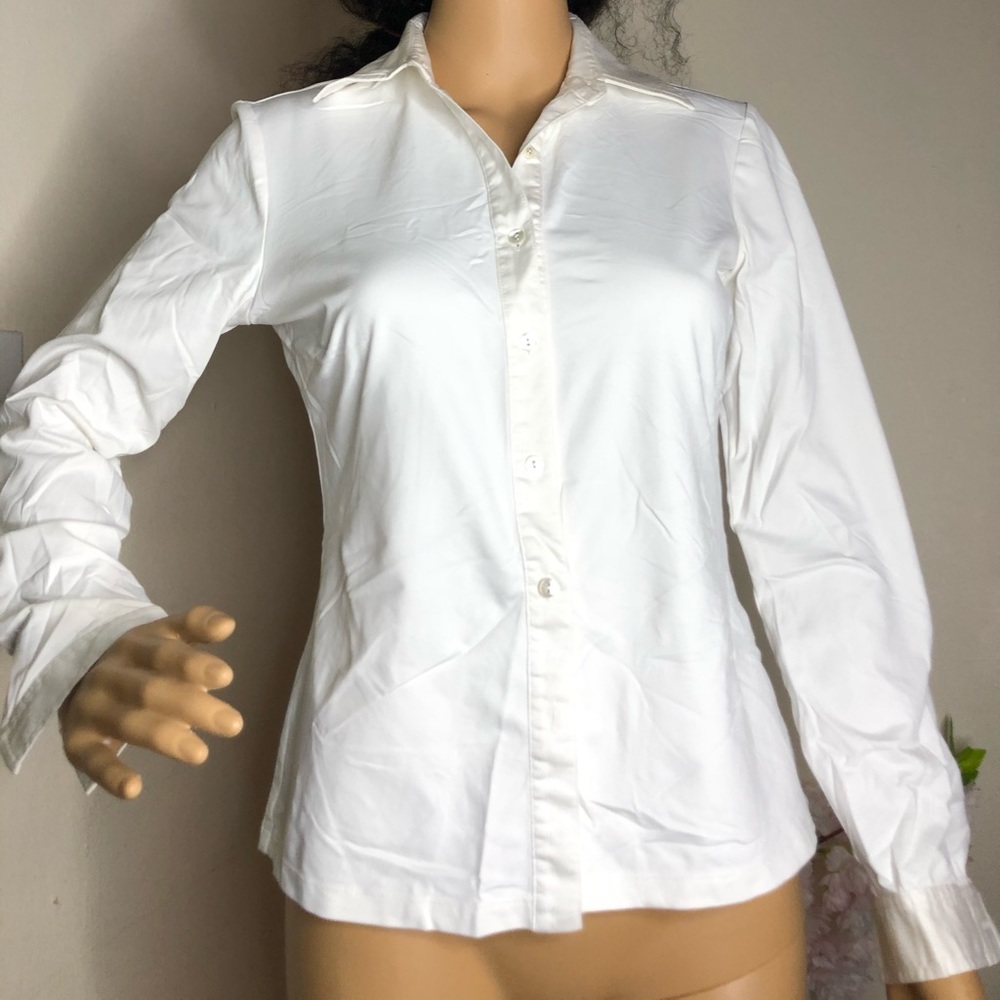 Off White button down blouse